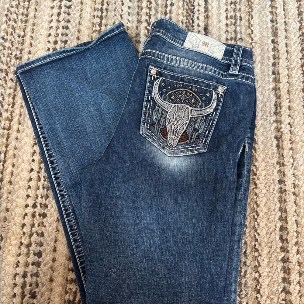 Miss Me Dark Blue Denim Jeans